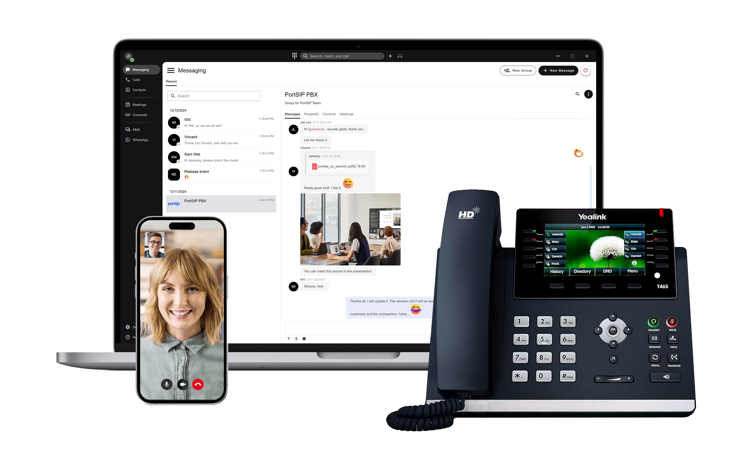 Contact center team
